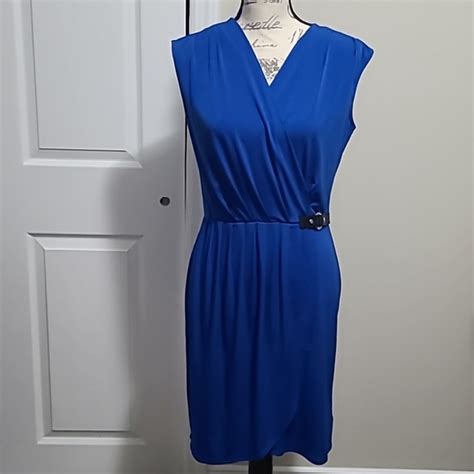 Michael Kors Women’s Small Cobalt Blue V Neck Zip Back 